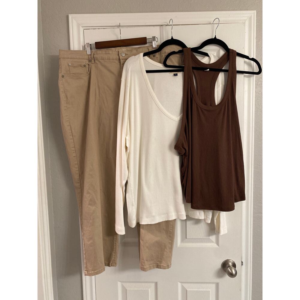 Terra & Sky Pants 24W Petite & 4X Top Bundle 3-Piece Capsule Bundle